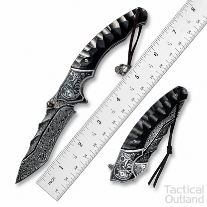 VG10 67-Layer Damascus Folding Knife | Tactical Outland