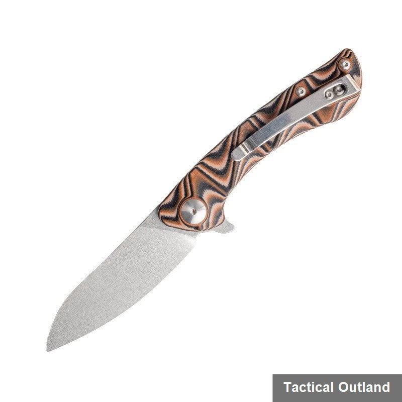 VG10 G10 handle folding knife grip detail