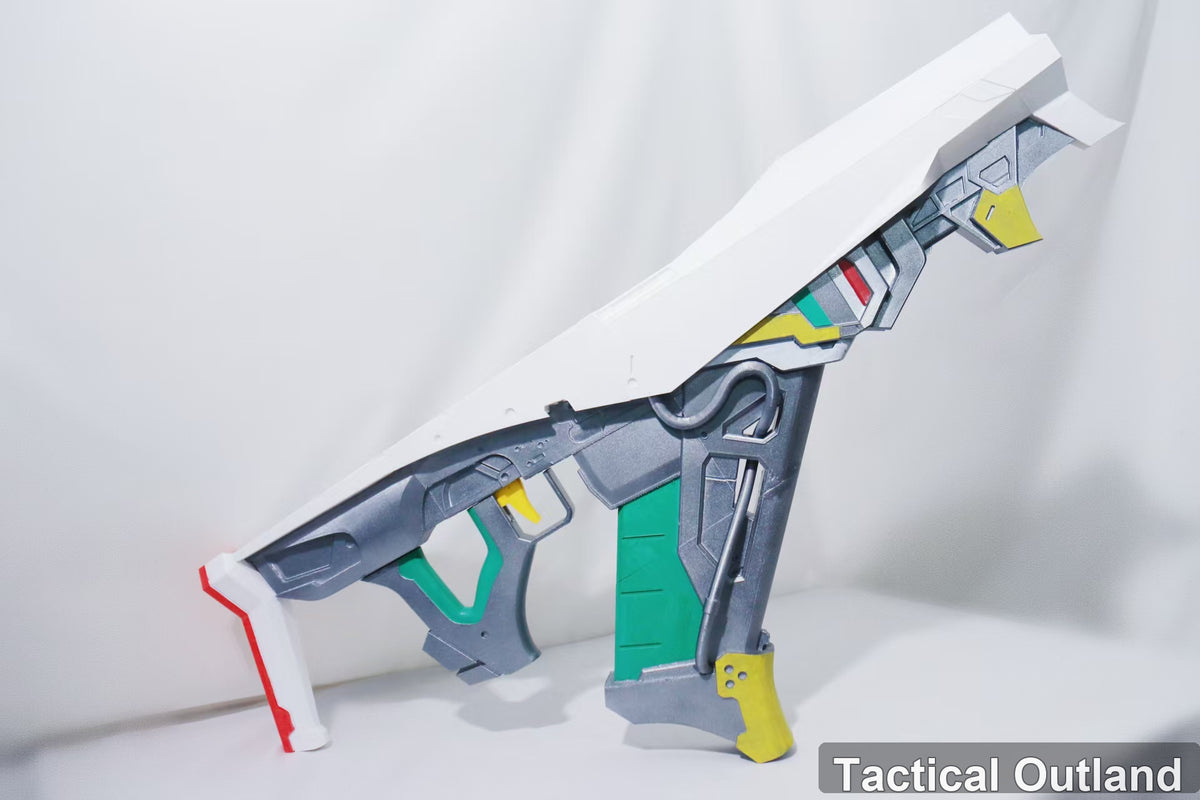 White Futuristic Rifle Cosplay Prop by Tactical Outland, product view 2