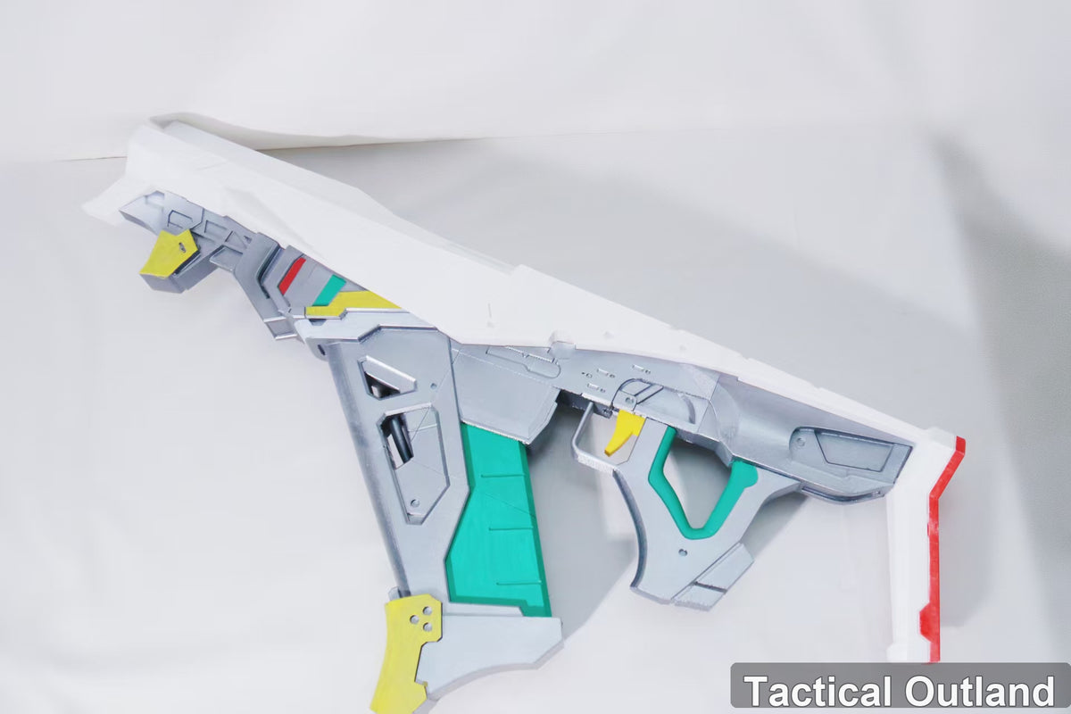 White Futuristic Rifle Cosplay Prop by Tactical Outland, product view 3