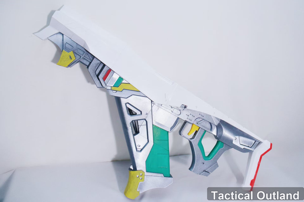 White Futuristic Rifle Cosplay Prop by Tactical Outland, product view 4
