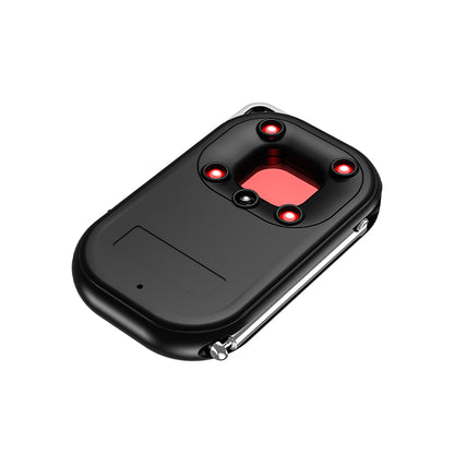 Top-angle view of the Tactical Outland Pro infrared lens scanner, designed to find hidden camera lenses through reflected LED light.