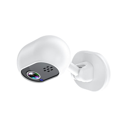 Mini security camera mounted on a wall demonstrating its versatile installation options.