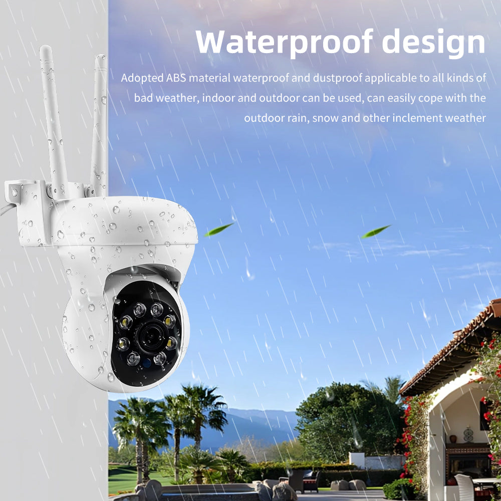 Durable waterproof and dustproof outdoor surveillance camera for rain, snow, and extreme weather.